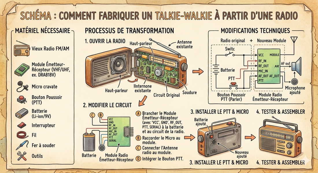 Fabriquer un talkie-walkie à partir d’une radio : mythe ou réalité ?